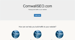 Desktop Screenshot of cornwallseo.com